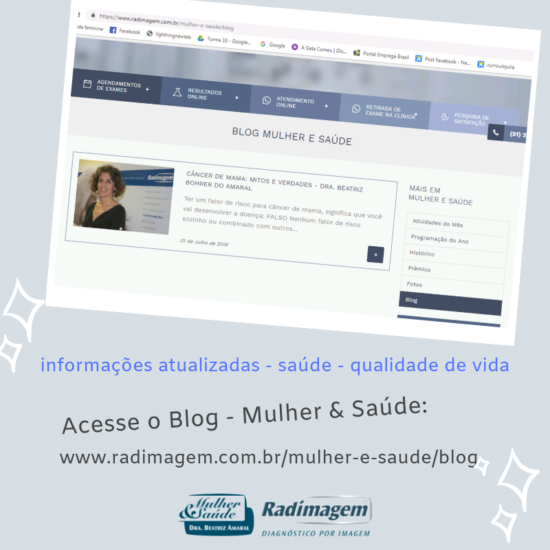 Acesse o Blog - Mulher & Saúde no site_ www.radimagem.com.br_mulher-e-saude_blog